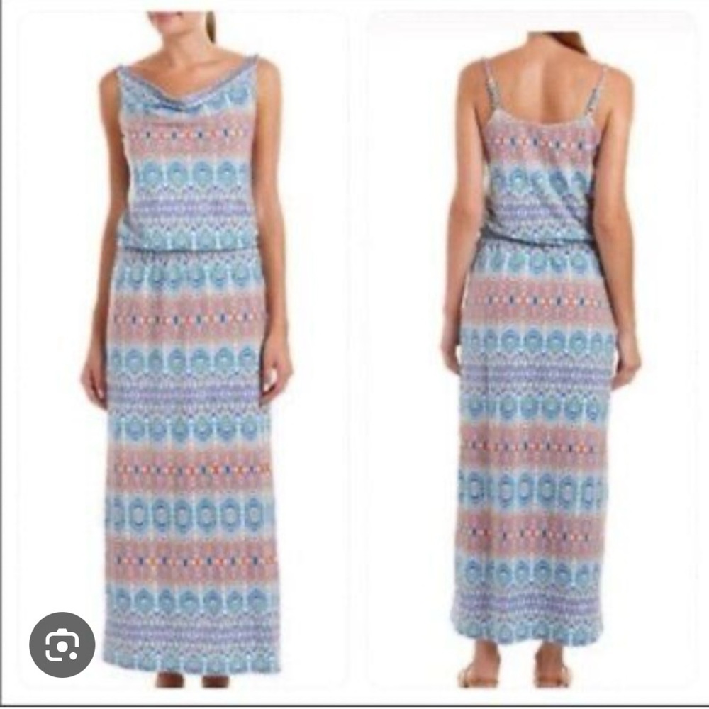 Cabi In the Sun Aztec sleeveless maxi dress